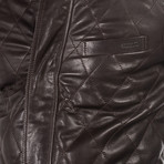 Joseph Leather Jacket Regular Fit // Brown (S)