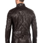 Joseph Leather Jacket Regular Fit // Brown (XS)