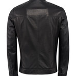 Stell Leather Jacket Slim Fit // Black (M)