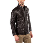 Joseph Leather Jacket Regular Fit // Brown (M)