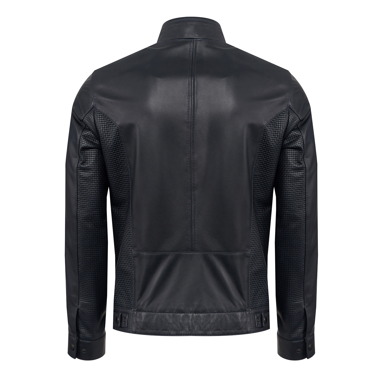 Rufus Leather Jacket Slim Fit // Black + Navy Lining (S) - Ruck & Maul ...