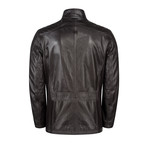 Travis Leather Coat Regular Fit // Brown (S)