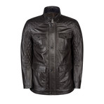 Travis Leather Coat Regular Fit // Brown (XS)