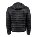 Walter Leather Coat Regular Fit // Black (M)