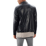 Theo Leather Jacket Regular Fit // Black (XS)