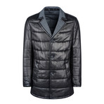 Ryan Leather Coat Regular Fit // Black (S)