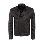 Milo Leather Jacket Slim Fit // Black (XS)
