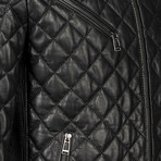 Tom Leather Coat Slim Fit // Black (2XL)