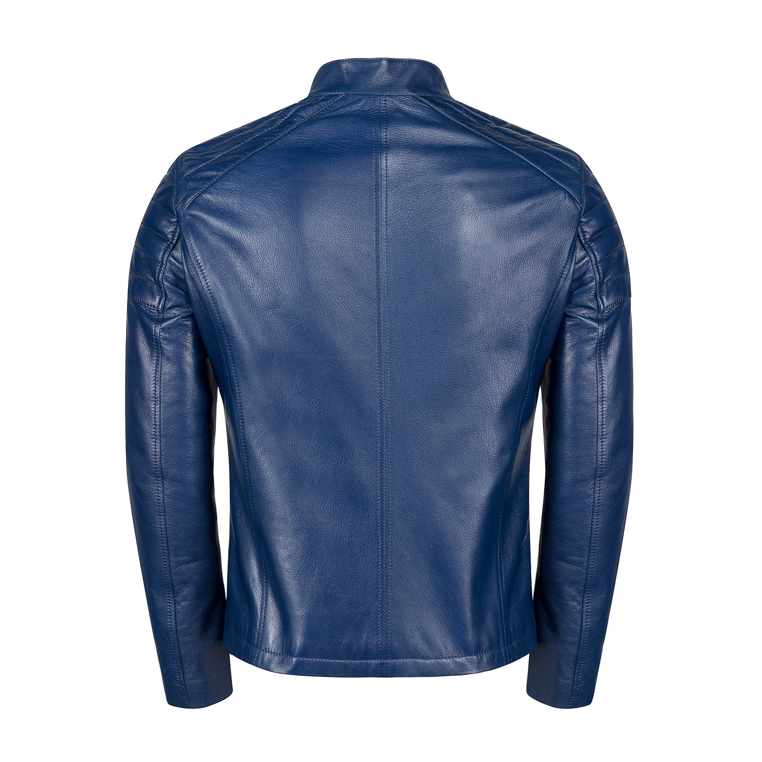 Francis Leather Jacket Slim Fit // Blue (2XL) - Ruck & Maul - Touch of ...