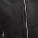 Ike Leather Jacket Regular Fit // Black (XS)