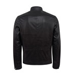 Ike Leather Jacket Regular Fit // Black (XL)