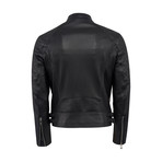 Odin Leather Jacket Regular Fit // Black (2XL)