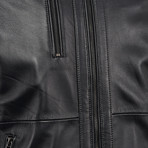Otto Leather Jacket Slim Fit // Black (2XL)