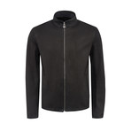 Edison Leather Jacket Slim Fit // Black (M)