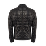 Duke Leather Jacket Slim Fit // Black (M)