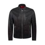 Ike Leather Jacket Regular Fit // Black (XL)