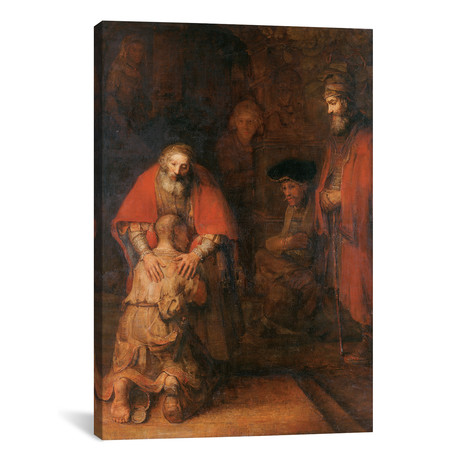Return of the Prodigal Son // Rembrandt van Rijn // 1668 (26"W x 18"H x 0.75"D)