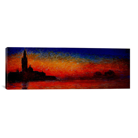 Sunset in Venice // Panoramic (36"W x 12"H x 0.75"D)