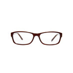 Ferragamo // Women's Rectangle Eyeglass Frame // Crystal Brown
