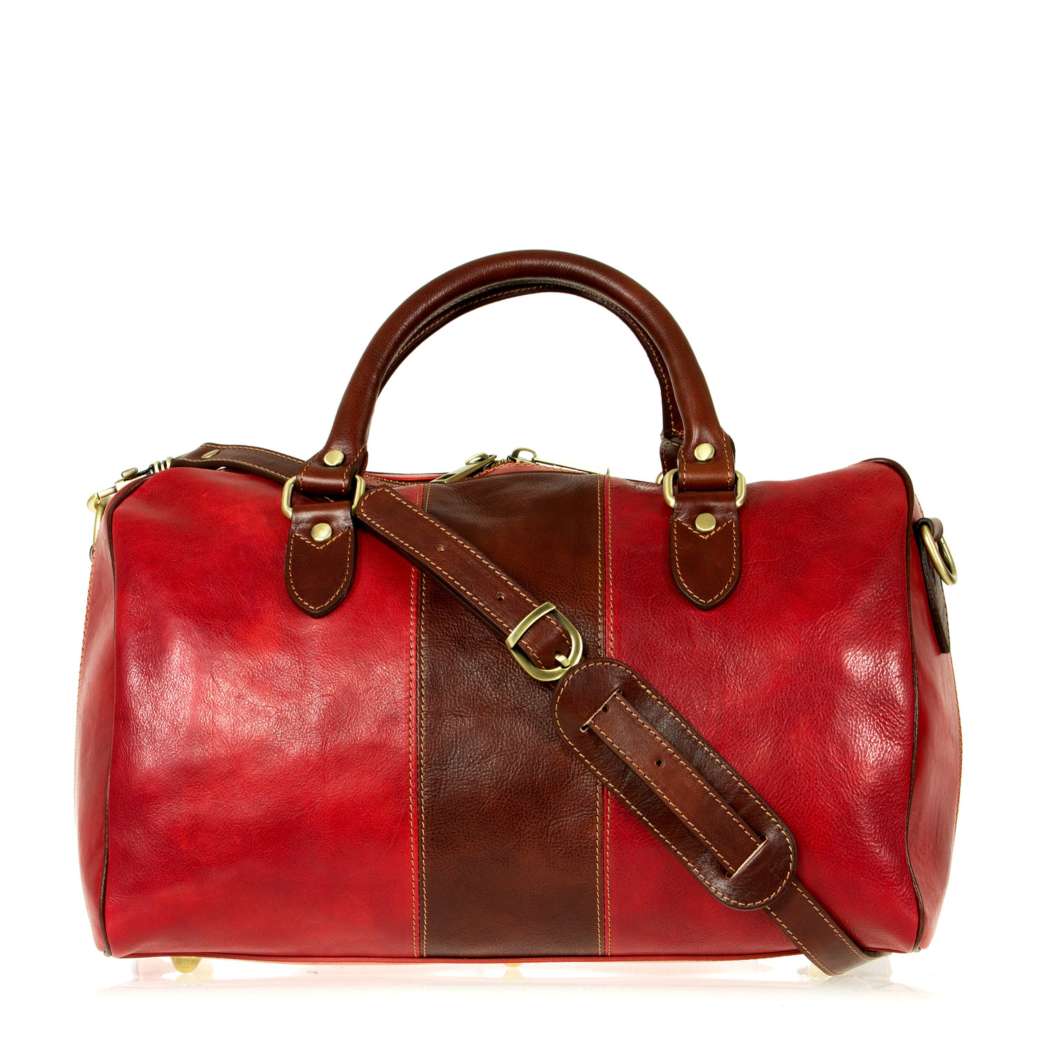 Auguste Travel Bag // Red + Brown - Viola Castellani - Touch of Modern