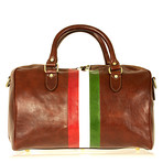 Hector Travel Bag // Brown + Flag