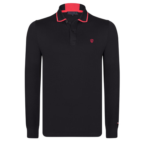 Deryck LS Polo Shirt // Black (S)