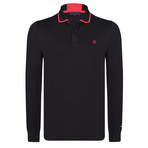 Deryck LS Polo Shirt // Black (3XL)