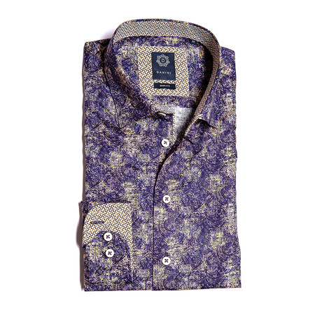 Lawrence Modern Fit Dress Shirt // Purple (S)