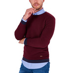 Ridged Sweater // Bordeaux (2XL)