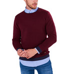 Ridged Sweater // Bordeaux (S)