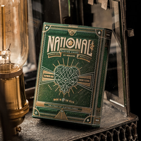 National Playing Cards // Green Edition // Set of 2