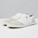 Suede + Canvas Low Sneaker // Light Grey + White (Euro: 44)
