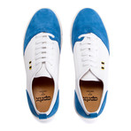 Suede + Canvas Low Sneaker // Royal + White (Euro: 43)