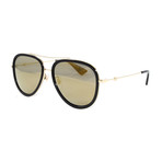 Men's GG0062S Sunglasses // Gold + Black
