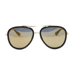 Men's GG0062S Sunglasses // Gold + Black