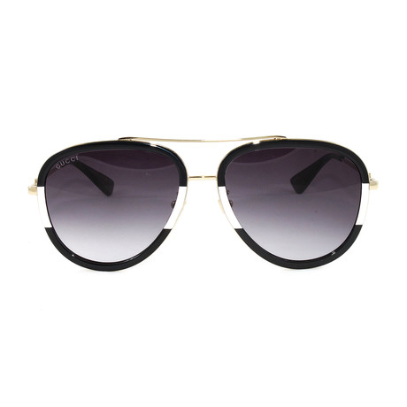 Men's GG0062S Sunglasses // Gold + Black Ivory