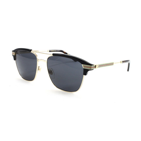Men's GG0241S Sunglasses // Gold + Black