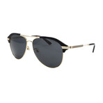 Men's GG0288SA Sunglasses // Black + Gold Havana