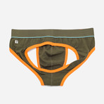 Jockstrap // Green + Orange (XL)