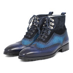 Wingtip Boots // Blue (Euro: 44)