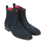 Suede Chelsea Boots // Navy (US: 6)