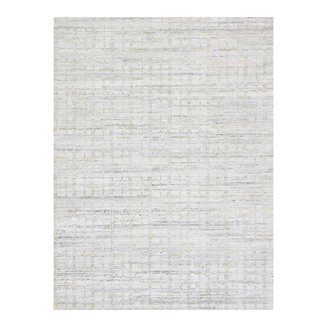 Phoenix // Hand-Loomed Bsilk + Wool Area // Ivory III (6' x 9')