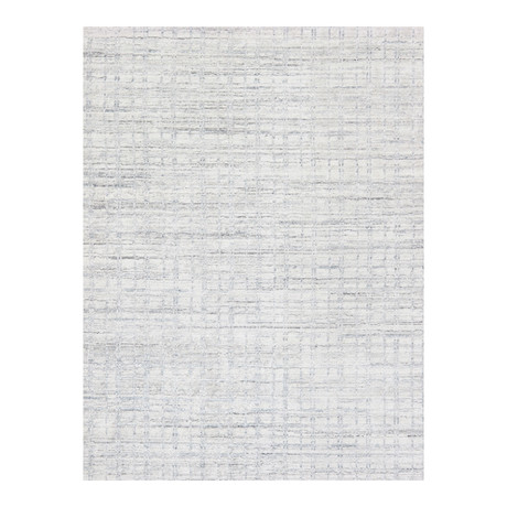 Phoenix // Hand-Loomed Bsilk + Wool Area // Ivory I (6' x 9')