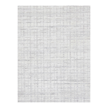 Phoenix // Hand-Loomed Bsilk + Wool Area // Ivory II (6' x 9')