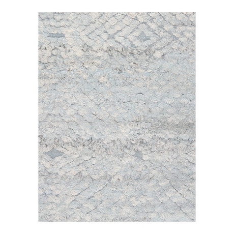 Phoenix // Hand-Knotted Wool Area // Light Blue // 5'6" x 8'