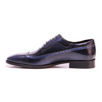 Gabriel Wing Cap Dress Shoes // Dark Blue (Euro: 40)