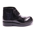 David Boot Dress Shoes // Black Croco (Euro: 40)
