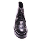 David Boot Dress Shoes // Black Croco (Euro: 40)