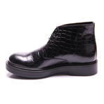 David Boot Dress Shoes // Black Croco (Euro: 40)