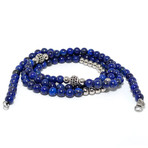 Necklace + Wrap Bracelet // Lapis Lazuli + Cubic Zirconia